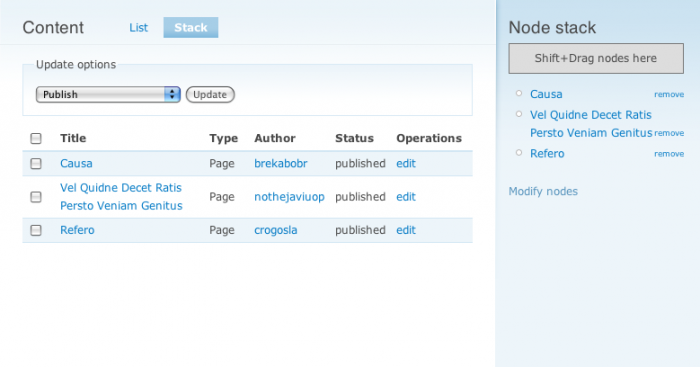 Node Stack